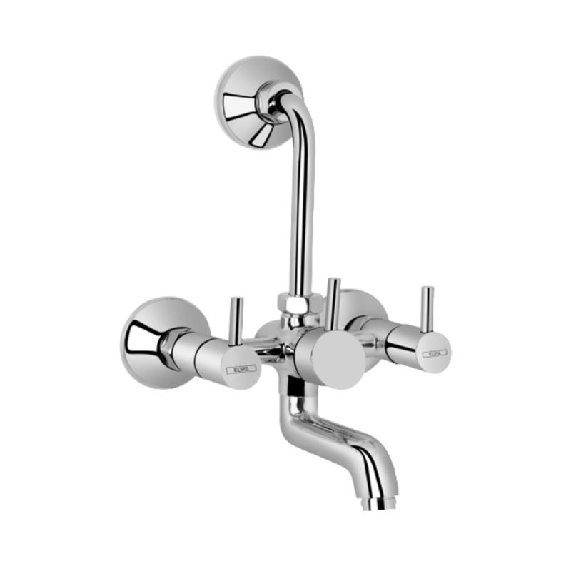 Wall Mixer with Provision for Overhead with 115 mm Long Bend Pipe