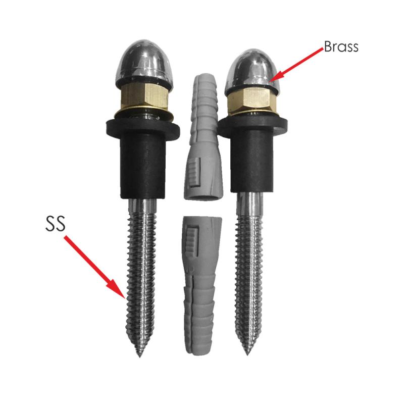 Rack Bolt for Wash Basin 3/8” Without Cap (SS)