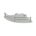 Corner Shelf Frost with Brackets 12 inch