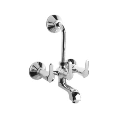TIAGO - WALL MIXER WITH BEND (HIGH FLOW)