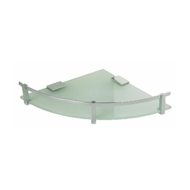 Corner Glass Shelf with Frame