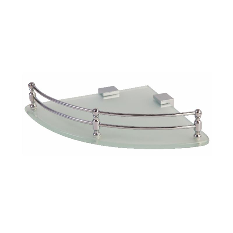 Corner Shelf Frost with Brackets 6