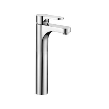 Single Lever Basin Mixer with Extended Body with 600 mm Braided Pipes
