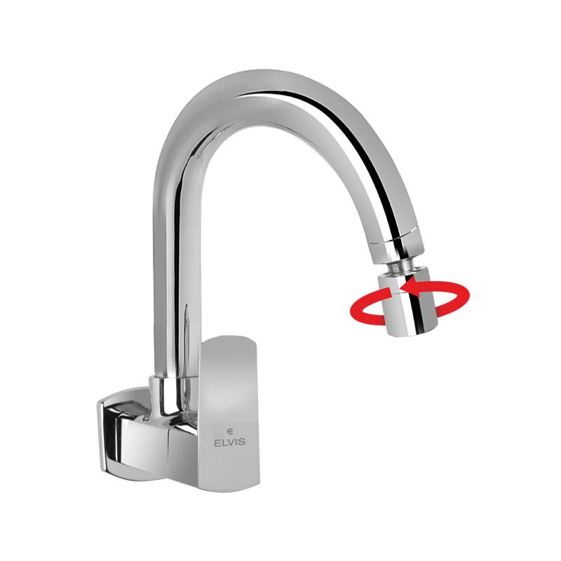Sink Cock Extended Spout with Revolving Aerator