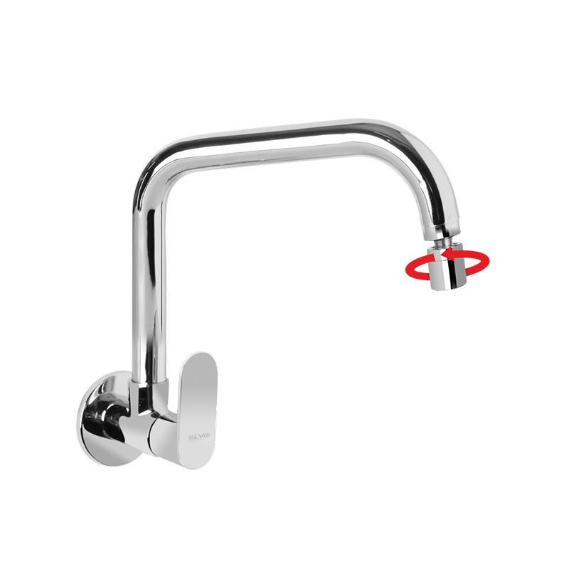 Sink Cock D Bend spout with Revolving Aerator